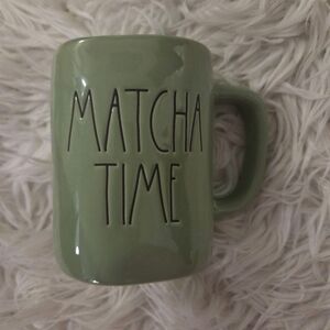 Rae Dunn Green 'Matcha Time' Mug